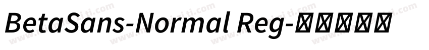 BetaSans-Normal Reg字体转换